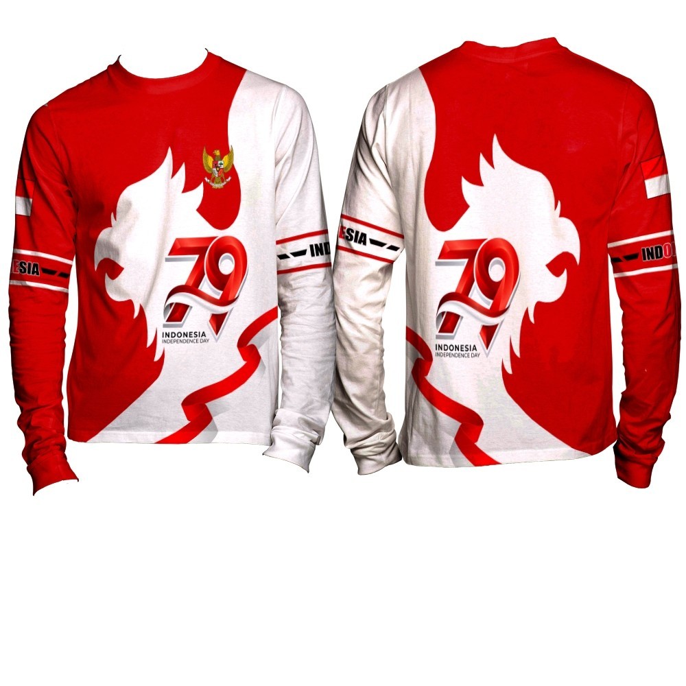 KAOS 17 AGUSTUS DEWASA / KAOS ATASAN ANAK 17 AGUSTUSAN / KAOS BAJU 17 AGUSTUS HUT RI KR-79 FULLPRINT