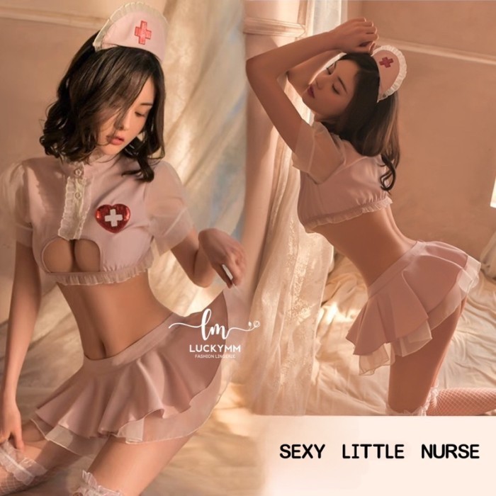 TERBARU Lingerie Sexy Costume Nurse Baju Sexy Lingerie Wanita 268