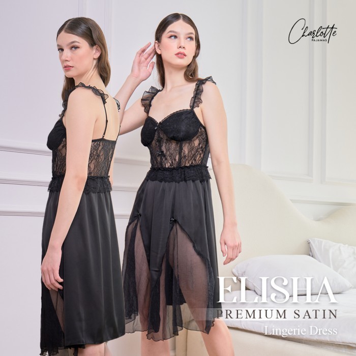 TERJAMIN CHARLOTTE - Elisha lingerie dress seserahan sexy premium