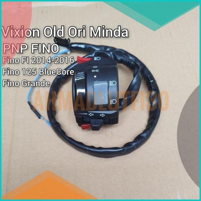 Saklar Holder kiri Vixion PNP Fino Fi 125 Grande On Off Passbeam Ori 8