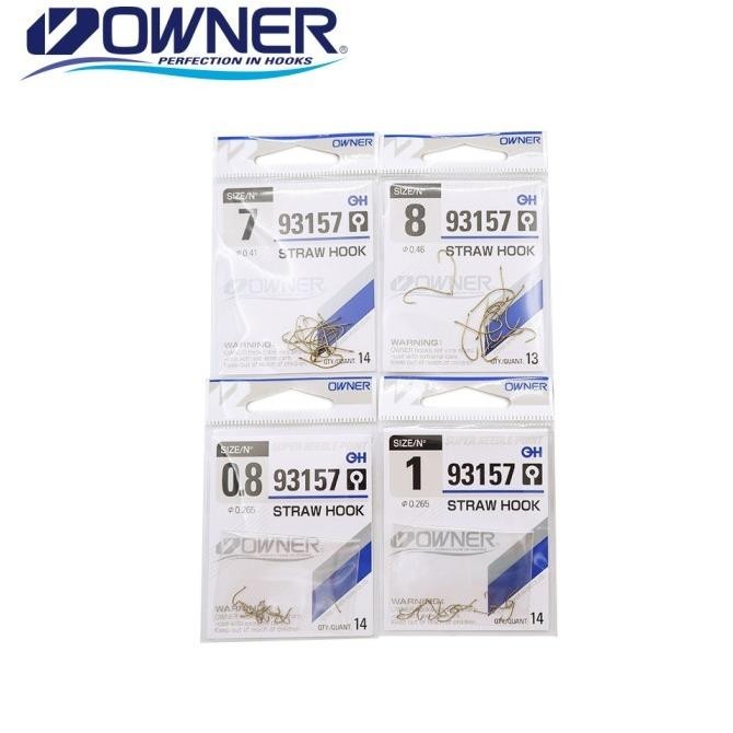 Pancing Owner Straw Hook 93157 Hook Kail Tajam Kuat Made in Japan