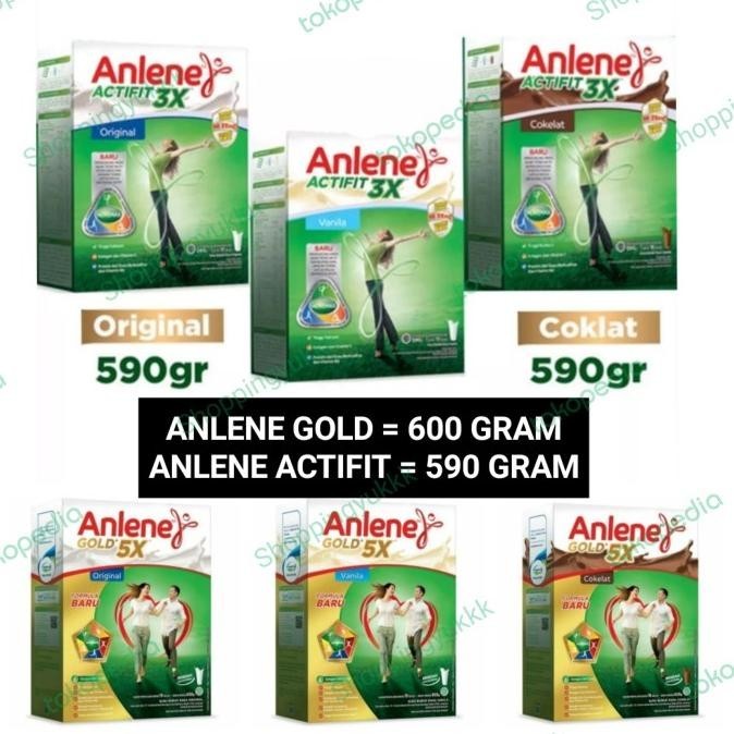 

Anlene Gold Plus Coklat / Vanilla 650gr / Susu Anlene 650 gr