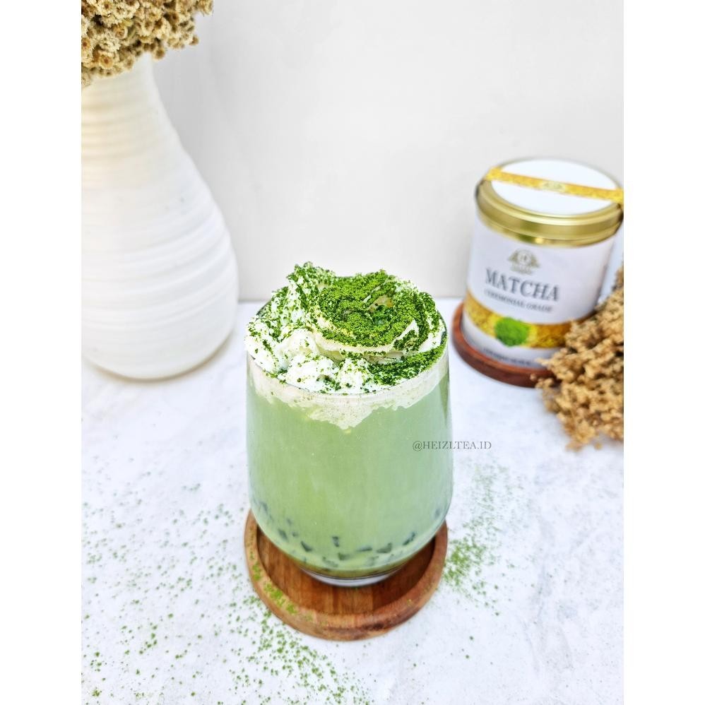 

ad-56 HEIZL Matcha Japanese Green Tea Powder - 100gr ( Bubuk Greentea Matcha) Teh Hijau Bubuk Hemat