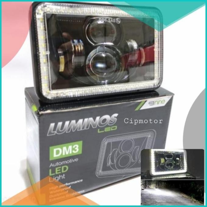 Lampu Daymaker Kotak Luminos DM3 motor RK King Custom 8JVLZ4 sparepart