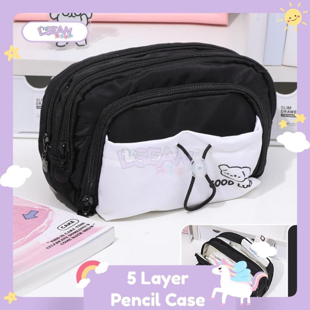 

Jg-8 Pencil Case Serut Multi Layer Pouch Organizer Makeup Stationery Tempat Pensil Aesthetic Kapasitas Besar Gratis Ongkir