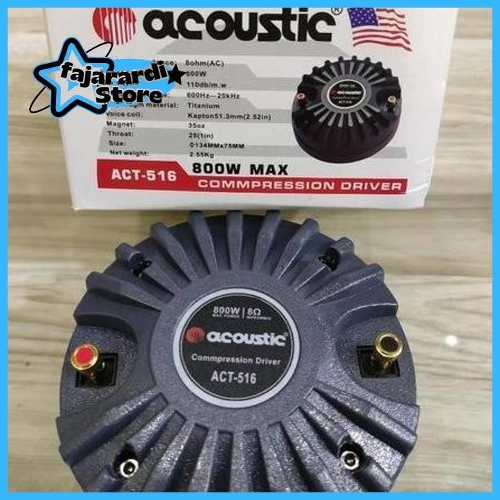 [ACOUSTIC - PA516] DRIVER TWEETER ACOUSTIC PA516 800 Watt fajarardi085