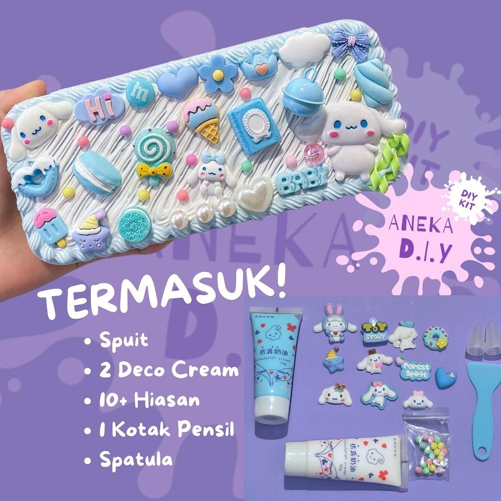 

Hemat Kit Kotak Pensil Diy / Diy Deco Cream Kit / Diy Pencilcase / Diy Kotak Pensil / Cream Glue Set / Tempat Pensil Menghias / Diy Kit Kotak Pensil / Deco Cream Clay Pencil Box Cuci Gudang