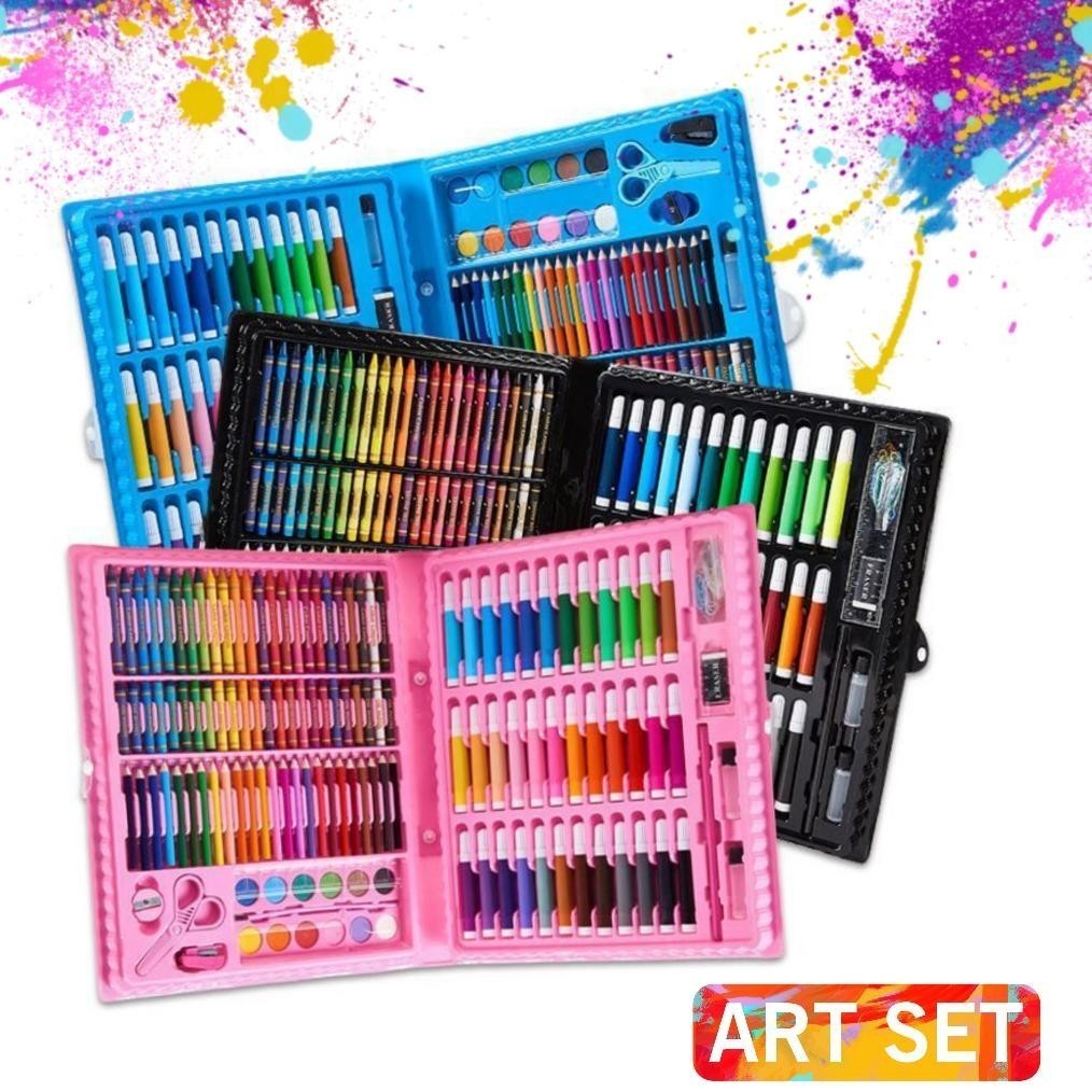 

ter-98 CRAYON SET PERALATAN GAMBAR LUKIS PENSIL WARNA/ ART SET ISI 150 PCS Sale