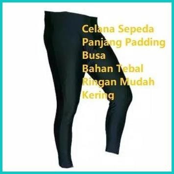 Celana Sepeda Panjang Ketat Padding Busa Celana Jersey Sepeda MTB 8JVL