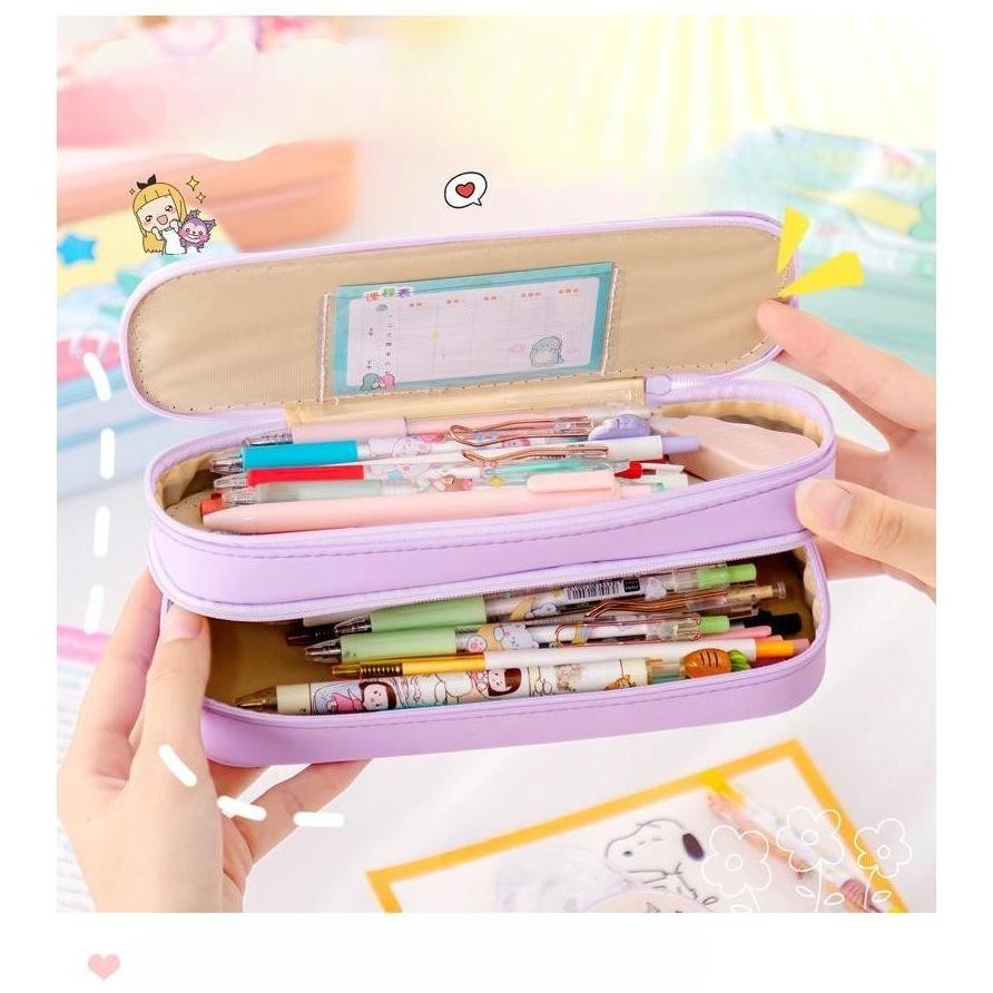 

COD Serenity Kotak Pensil Motif Cartoon / Terbaru 2024 / Kotak 2 IN 1 / Unisex Perempuan Laki-laki / Anti Air Import - KP05 -79