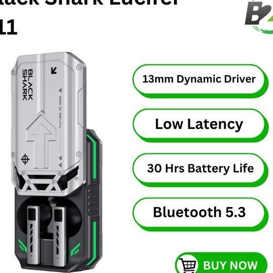 Bla Shark Lucifer T11 Tws Earbuds Gang Earphone Low Latency