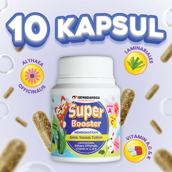 Vitamin Imun Kucing Super Booster Dewarangga - Vitamin Imunitas Kucing