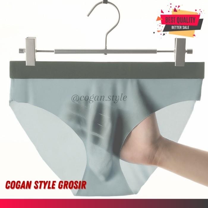 SEAMLESS BRIEF CELANA DALAM PRIA TANPA JAHITAN GRAY