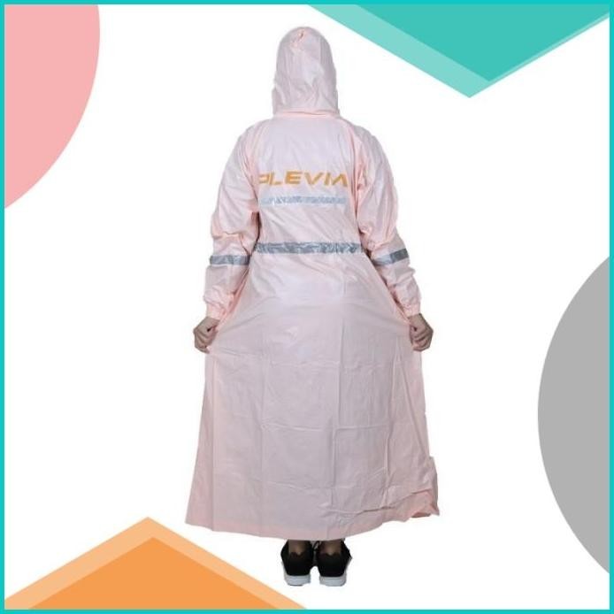 PLEVIA Jas Hujan Wanita - Jas Ujan Gamis - Mantel Hujan Terusan Salsa