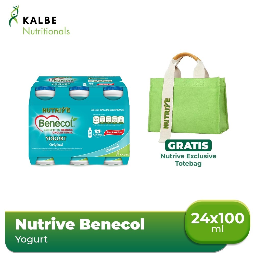 

Nutrive Benecol Yoghurt 6x100ml (4pcs) Free Tote Bag