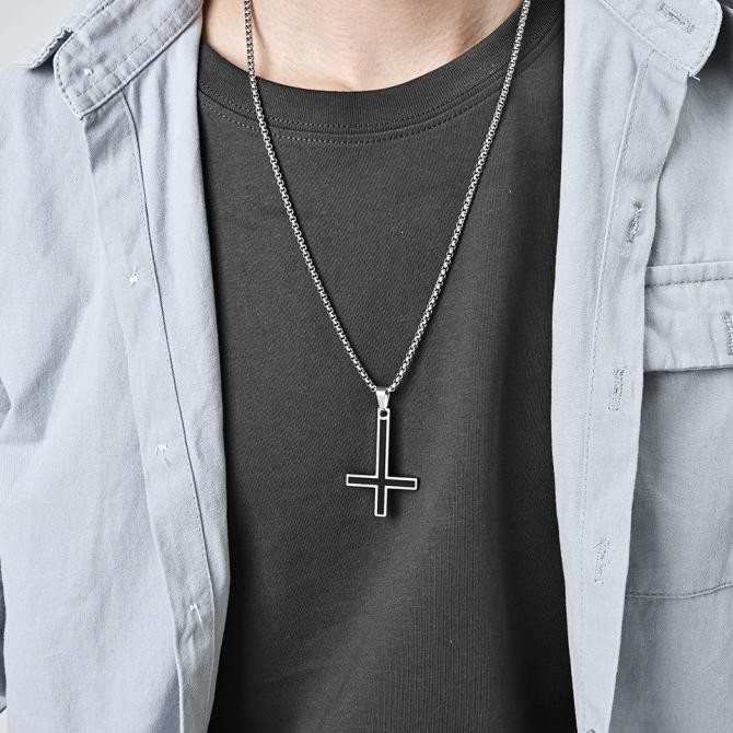 KALUNG SALIB ST PETRUS (SALIB TERBALIK) / KALUNG SALIB ANTI KARAT AS01