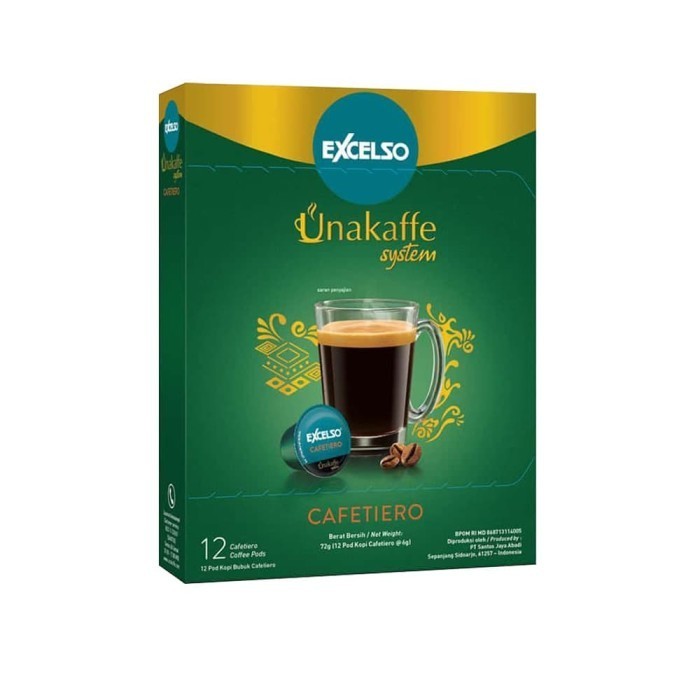 

Excelso Unakaffe Kopi Kapsul Cafetiero (12 Pod / 6 Gram)