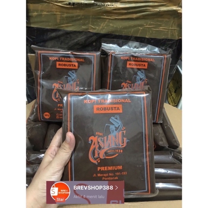 

Kopi Bubuk Asiang Pontianak 1Kg Kopi Legendaris Khuntien Kemasan 500Gr