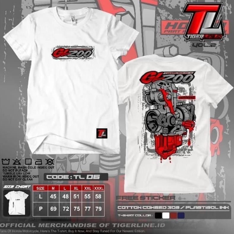 Promo Kaos Tiger Herex Gl200 Racing Tiger Revolution Honda Berkualitas Tigerlineid Tiger06 Baju Anak