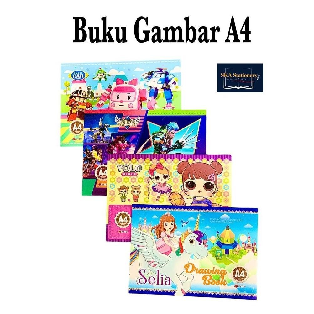 

Promo [10 Pcs] Buku Gambar Anak / Drawing Book A4 Karakter (Pak) Murah