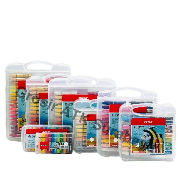 

Big Sale ( Varian ) Crayon / Krayon Minyak / Oil Pastel Joyko 12 18 24 36 48 55 Warna Garansi