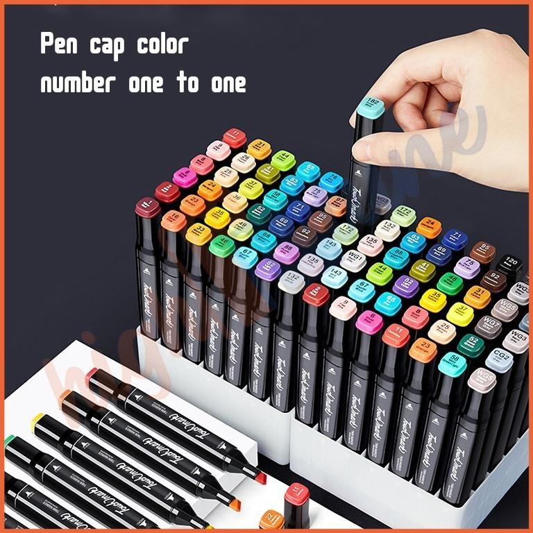 

Big Sale Hightune Spidol Sketsa Spidol Umum 24/60/80/100/120 Warna Spidol Brush Pen Animation Markers Murah