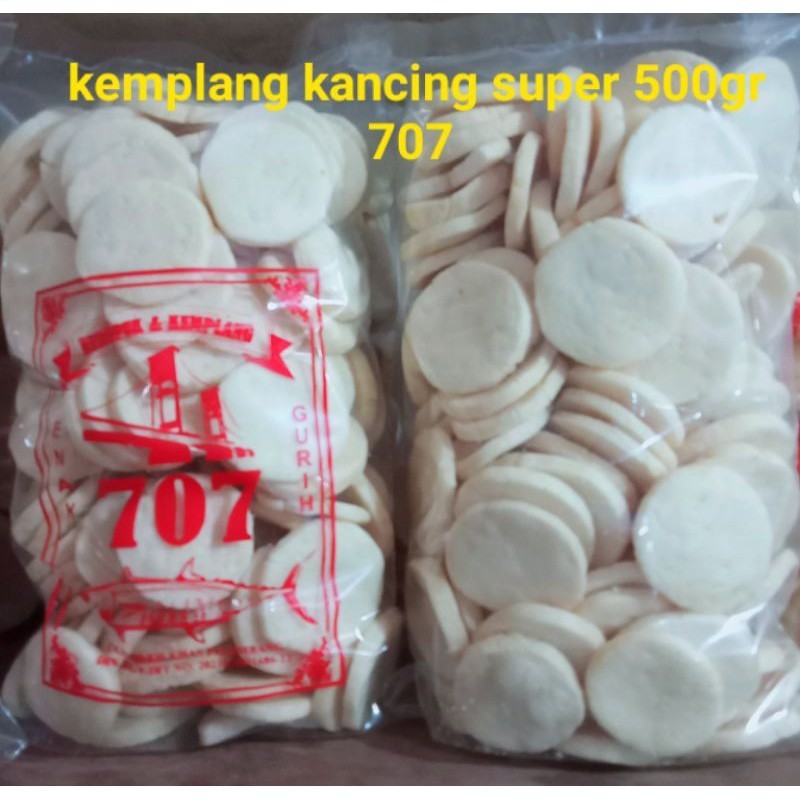 

KEMPLANG KANCING SUPER 500 GR 707 KERUPUK PALEMBANG IKAN TENGGIRI MAKANAN KHAS PALEMBANG ASLI