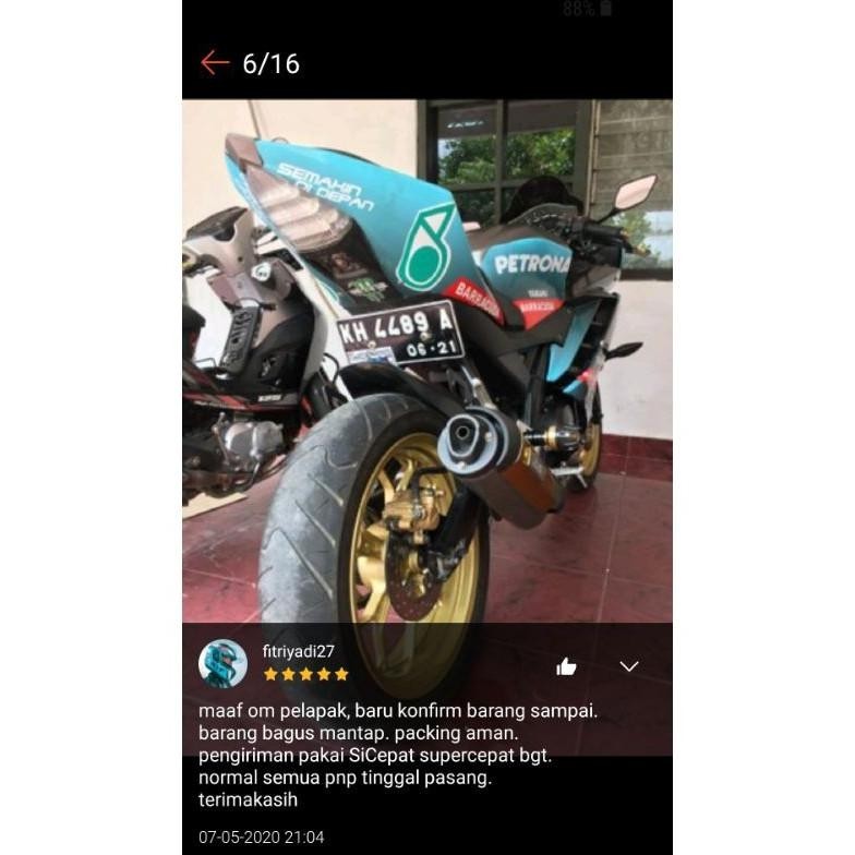 DFR Velg R15 V2 V1 V Rossi Double Disc Velg Vrossi Triple Disc R15 Velk lebar 3/4.5 inci Racing Pelk