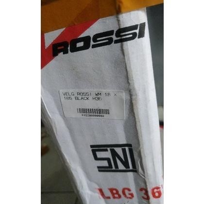 DFR VELG ROSSI RING 18 UKURAN 160 185 215 - VELG ROSSI RX KING HITAM GLOSSY ( SEPASANG ) TERLARIS