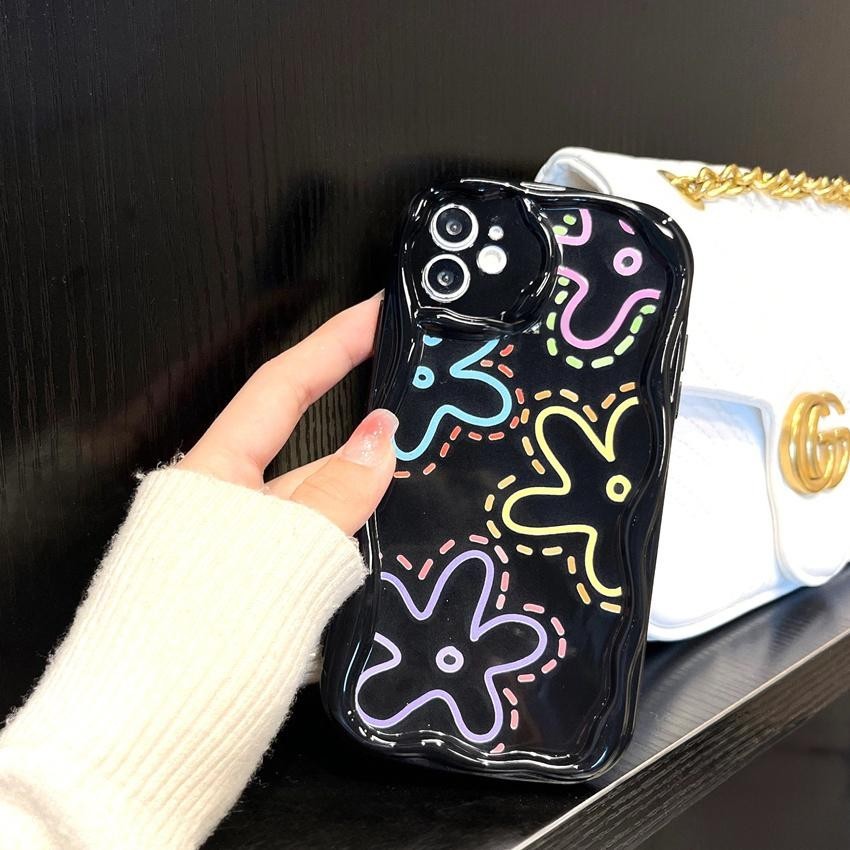 Case Iphone 13 pro maax tsy Bunga Background Hitam