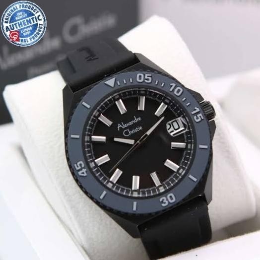 JAM TANGAN PRIA ALEXANDRE CHRISTIE AC8693 AC 8693 BLACK ORIGINAL