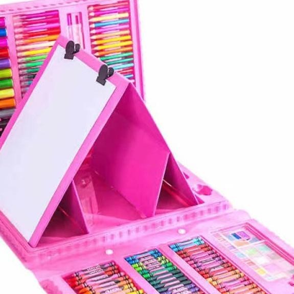

Berkualitas Doritoki 208Pcs Crayon Anak Pengasah Set Alat Menggambar Melukis Anak-Anak Crayon Cat Air Pensil Pk32