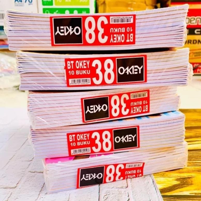 

Sale Buku Tulis Okey 38 Lembar 1 Pack Isi 10 Buku Skola / Buku Tulis Tebal Putih Bersih Sale