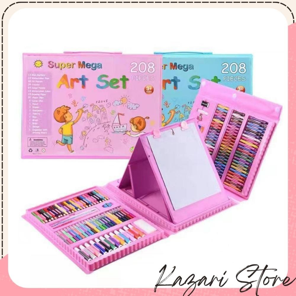 

Hemat Kazari Crayon Set Mewarnai Dan Melukis Art Set Isi 208 Pcs Iq45