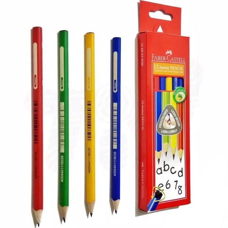 

Siap Kirim Pensil Kayu Segitiga Faber-Castell / Junior Pencil Triangular (12 Pcs) Ku09