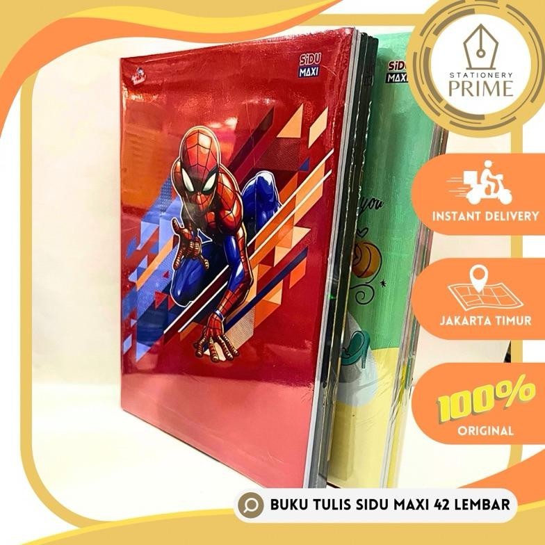

ad-3 Buku Tulis Sinar Dunia / SIDU Maxi 42 Lembar (1 Pack isi 5 Buku) Original