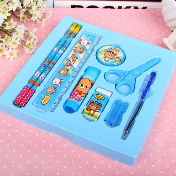 

gfd-12 SMS Paket Alat Tulis set 8in1 Stationery Set Study Set Anak Karakter Set Alat Tulis Anak TK Terlaris