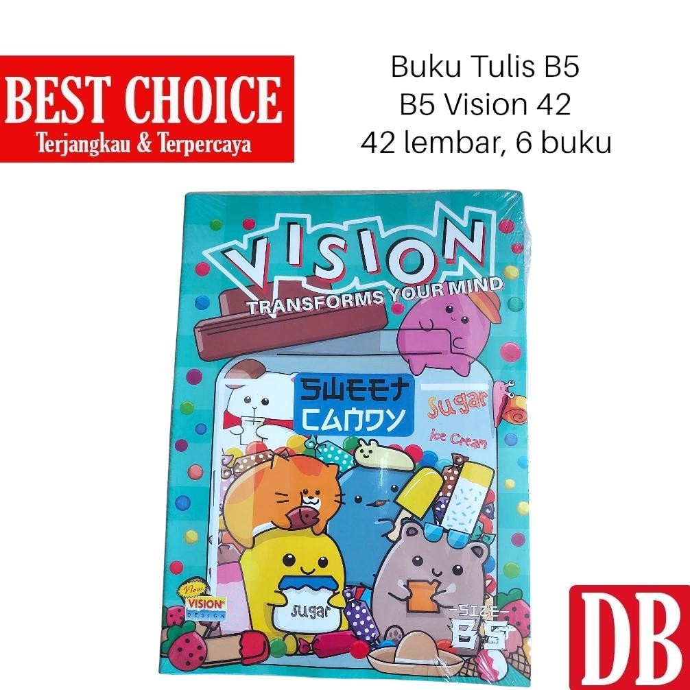 

er-87 Buku Tulis B5 Big Boss / Campus Vision 42 lembar (6 pcs) Hemat