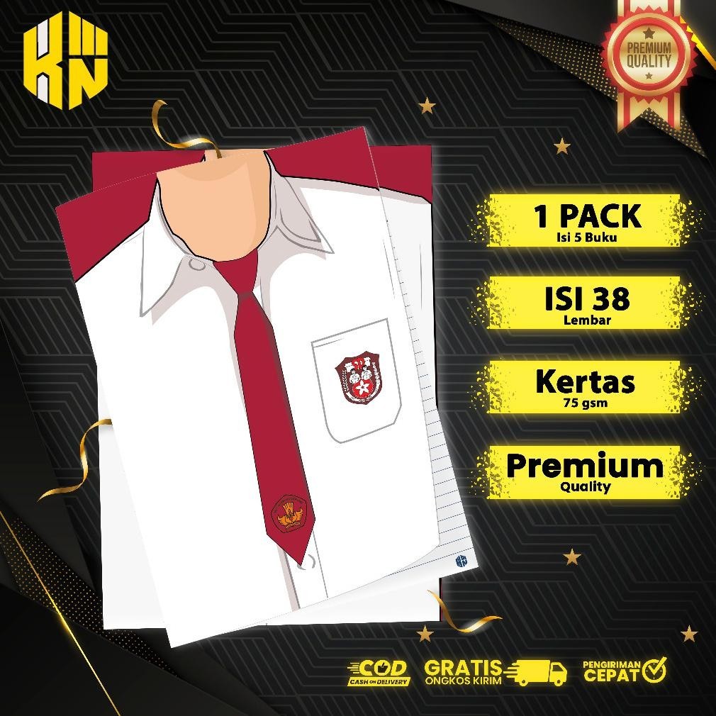 

fgh-56 Buku Tulis Custom Seragam Sekolah SD,MI,SMP,MTS,SMA 38 Lembar / Buku Tulis Sekolah Viral