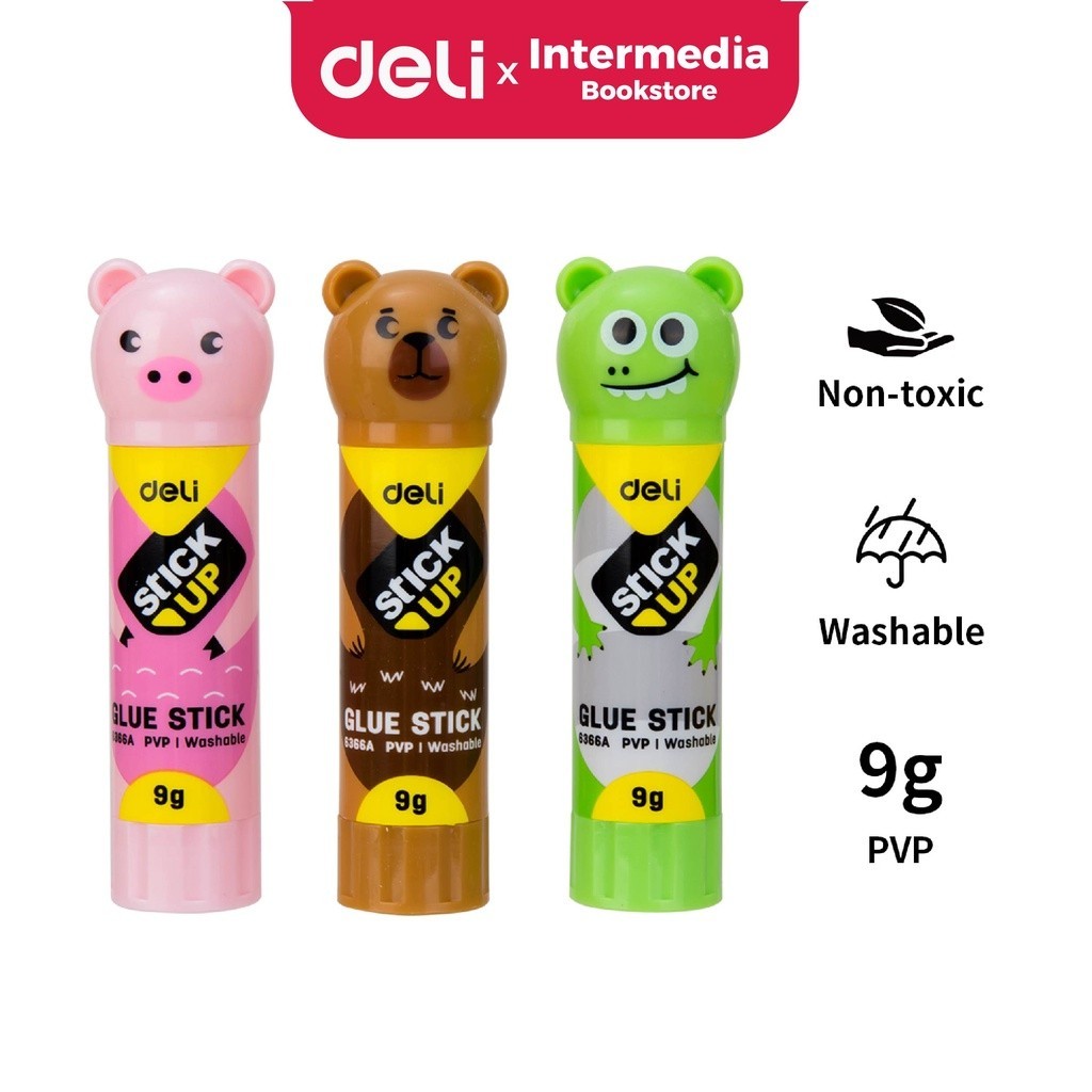 

Deli Stik Lem Glue E6366A Stick Fancy perekat yang kuat cepat kering tidak beracun