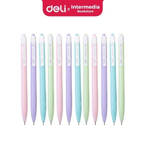 

Deli Ballpoint Pen Tipe Retractable 0.7mm WQ03330 , Tinta Biru untuk Menulis Lebih Halus
