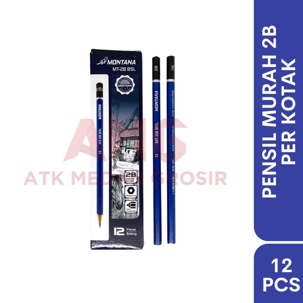 

At43 PENSIL KAYU MURAH 1 BOX ISI 12 PCS Original