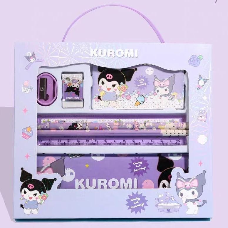 

SD83 VOOVA Set Alat Tulis Anak/ Kotak Pensil Anak Set 7 in 1 Stationery Untuk Hadiah Anak Sekolah Sanrio/ Alat Tulis Set Kotak Pensil Karakter Kuromi/ Set ATK Lucu dan Murah Sale