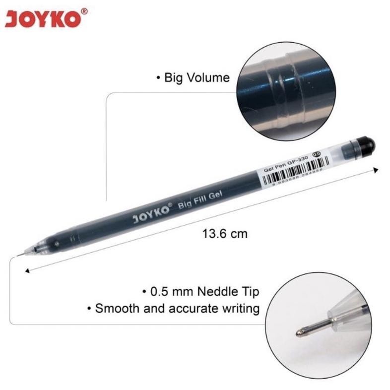 

LNB-1217 BULPOINT JOYKO BIG FILL GP-330 HITAM ( Isi 12 biji ) Viral