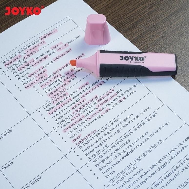 

TU26 Highlighter / Penanda Joyko HL-6 ~ 11 Pastel Color Viral