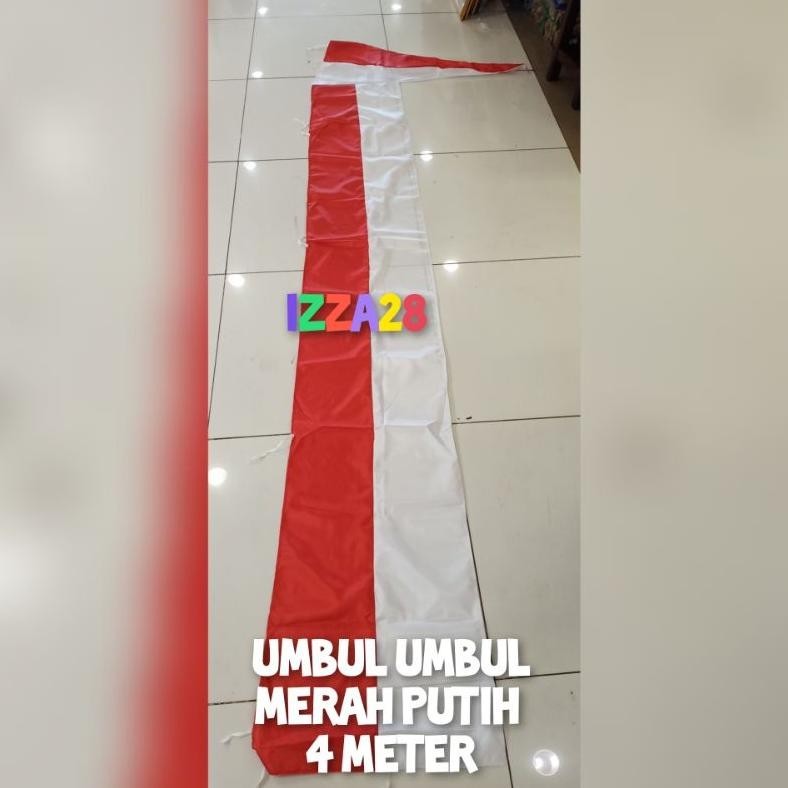 

DISKON BESAR umbul umbul Merah putih tinggi 4 meter lebar 50 cm COD