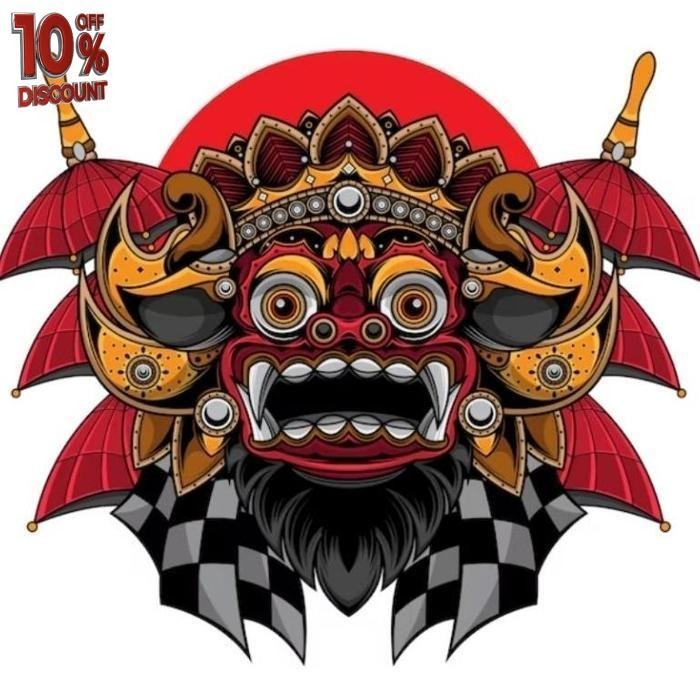

New Arrival Stiker Vinyl Waterproof Barong Bali | Stiker Vinyl Custom Terbaru 2024