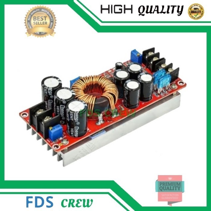 Terlaris Elektronik Modul Step Up Dc 5V To 12V 1200 Watt 20 Ampere Boost Dc Adj