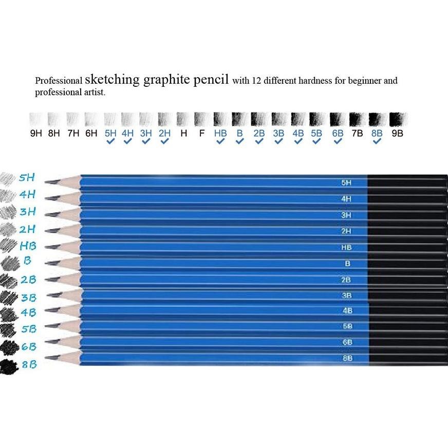 

TERLARIS 33PCS/Set Sketch Pensil Pisau Penghapus dan Pensil Gambar untuk Keperluan Sekolah Pencil Drawing Set -98
