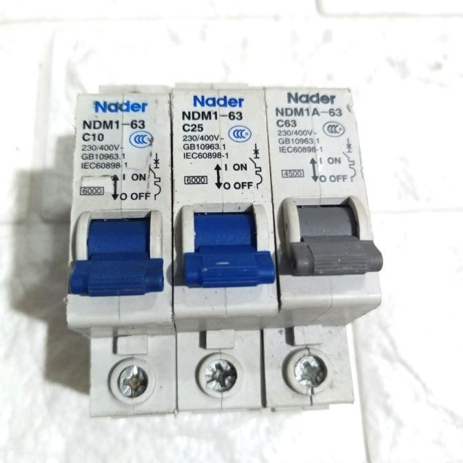 MCB nader 16A 32A 63A mcb AC DC 1P mcb c32 c16 c63